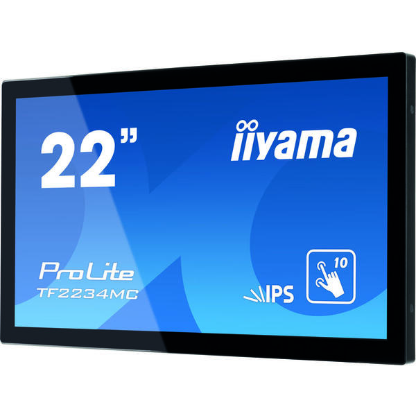 Monitor LED IIyama ProLite TF2234MC-B6AGB 21.5 inch Full HD Touchscreen, 8ms, Negru