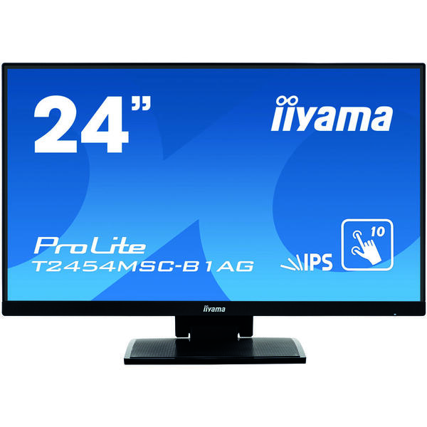 Monitor LED IIyama ProLite T2454MSC-B1AG 23.8 inch Full HD Touchscreen, 4ms, USB, Boxe, Negru