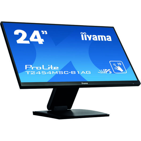 Monitor LED IIyama ProLite T2454MSC-B1AG 23.8 inch Full HD Touchscreen, 4ms, USB, Boxe, Negru