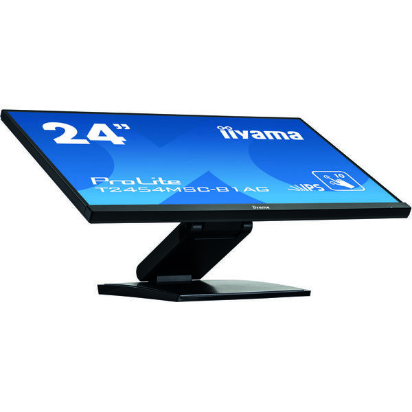 Monitor LED IIyama ProLite T2454MSC-B1AG 23.8 inch Full HD Touchscreen, 4ms, USB, Boxe, Negru