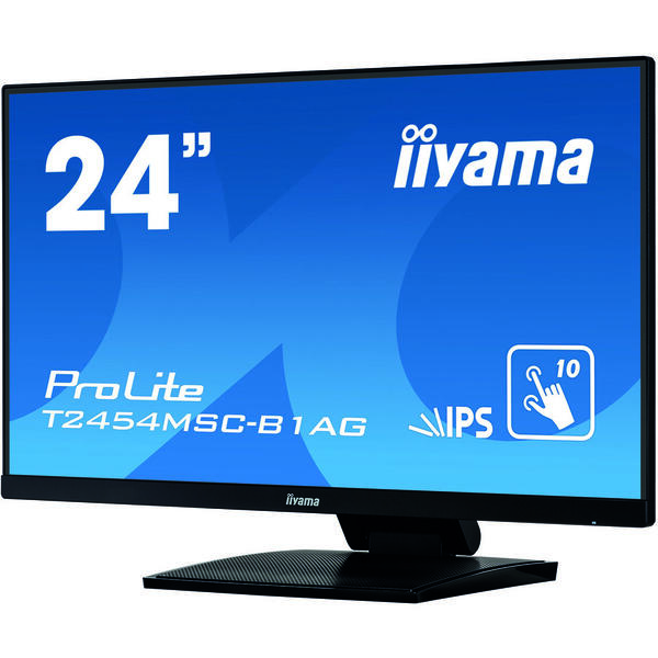 Monitor LED IIyama ProLite T2454MSC-B1AG 23.8 inch Full HD Touchscreen, 4ms, USB, Boxe, Negru