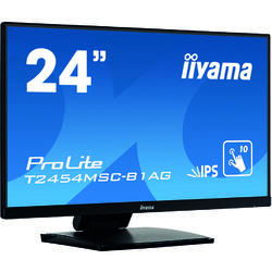 Monitor LED IIyama ProLite T2454MSC-B1AG 23.8 inch Full HD Touchscreen, 4ms, USB, Boxe, Negru