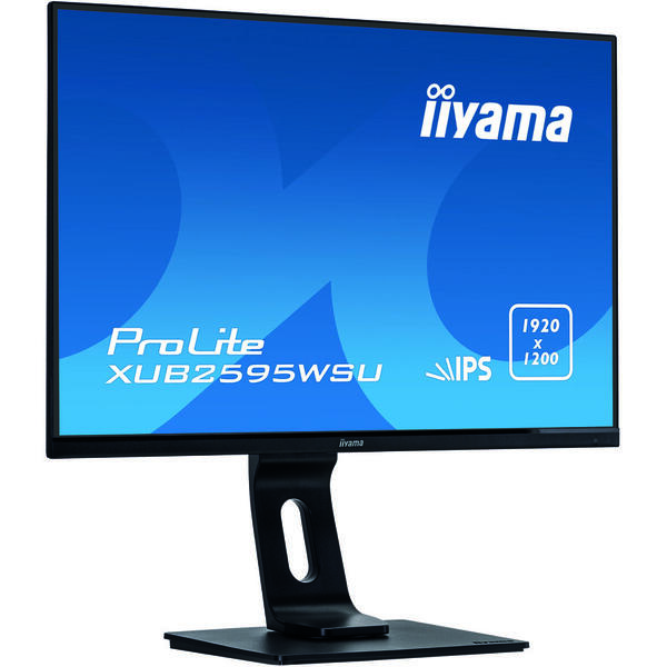 Monitor LED IIyama ProLite XUB2595WSU-B1 25 inch IPS Full HD, 4ms, USB Boxe, Negru