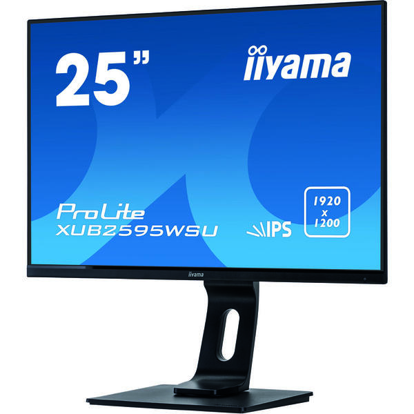 Monitor LED IIyama ProLite XUB2595WSU-B1 25 inch IPS Full HD, 4ms, USB Boxe, Negru