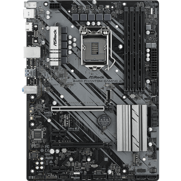 Placa de baza ASRock B460 Phantom Gaming 4 - Motherboard - ATX - LGA1200-Sockel - B460
