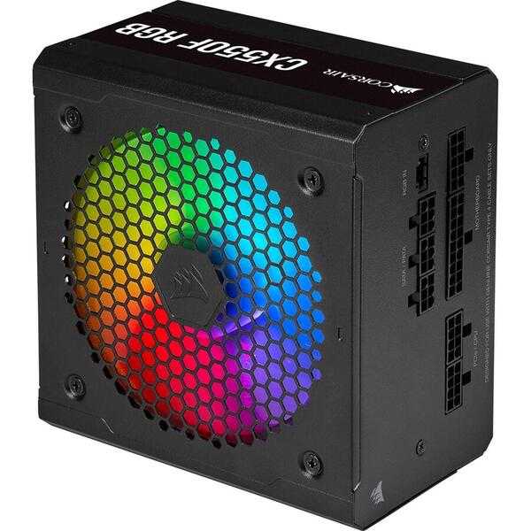 Sursa Corsair CX550F 550W RGB, 80+ Bronze