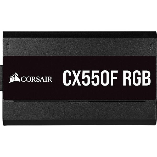 Sursa Corsair CX550F 550W RGB, 80+ Bronze