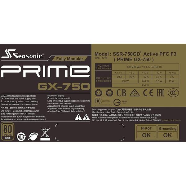 Sursa Seasonic PRIME Fanless PX-750, 750W, 80+ Platinum