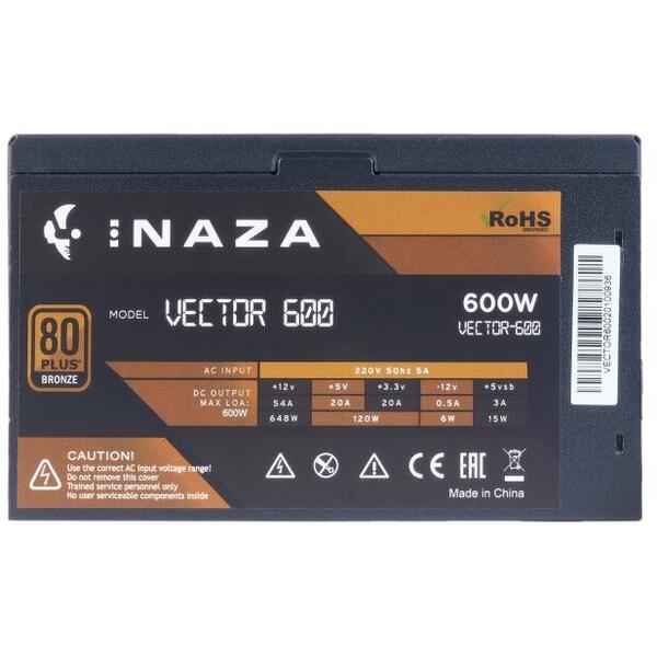 Sursa Inaza Vector 600W, 80+ Bronze