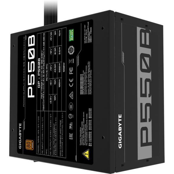 Sursa Gigabyte P550B, 80+ Bronze, 550W