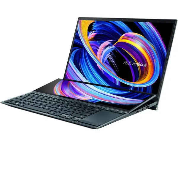 Ultrabook Asus ZenBook Duo 14 UX482EA, 14 inch FHD, Intel Core i5-1135G7, 8GB DDR4X, 1TB SSD, Intel Iris Xe, Win 10 Pro, Celestial Blue