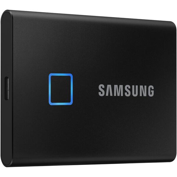 SSD Samsung Portable T7 Touch 2TB USB 3.2 tip C, Black