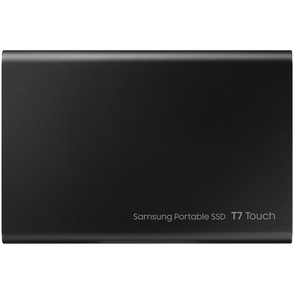 SSD Samsung Portable T7 Touch 2TB USB 3.2 tip C, Black