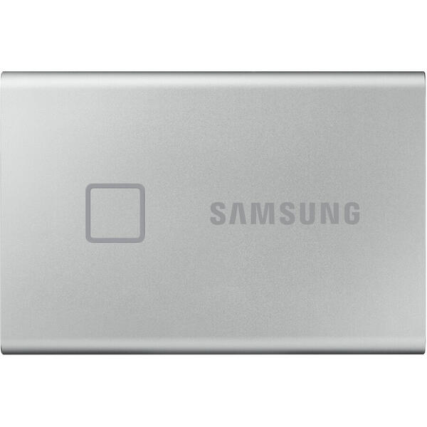 SSD Samsung Portable T7 Touch 500GB USB 3.2 tip C, Silver