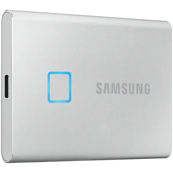 SSD Samsung Portable T7 Touch 1TB USB 3.2 tip C, Silver