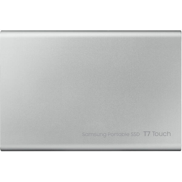 SSD Samsung Portable T7 Touch 1TB USB 3.2 tip C, Silver