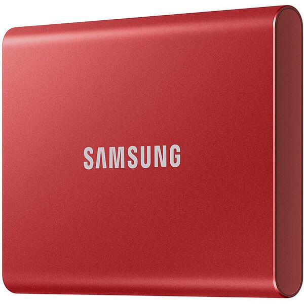 SSD Samsung Portable T7 Touch 500GB USB 3.2 tip C, Red