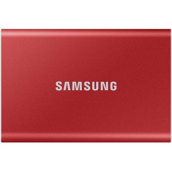 SSD Samsung Portable T7 Touch 2TB USB 3.2 tip C, Red