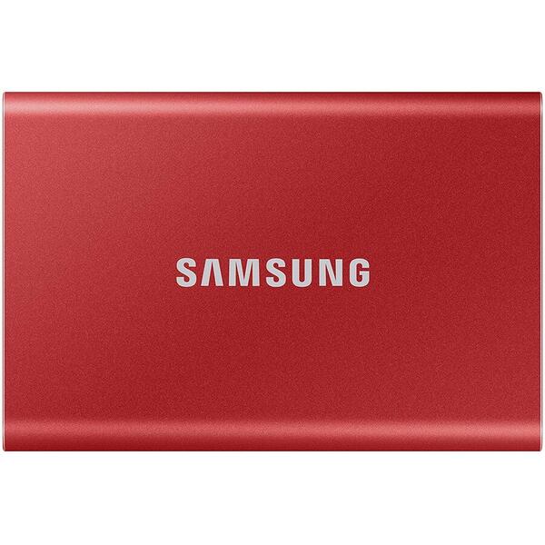 SSD Samsung Portable T7 Touch 500GB USB 3.2 tip C, Red