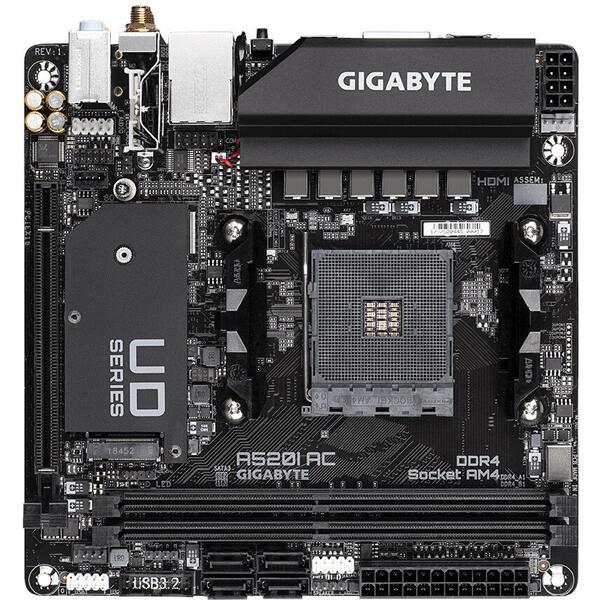 Placa de baza Gigabyte A520I AC Socket AM4