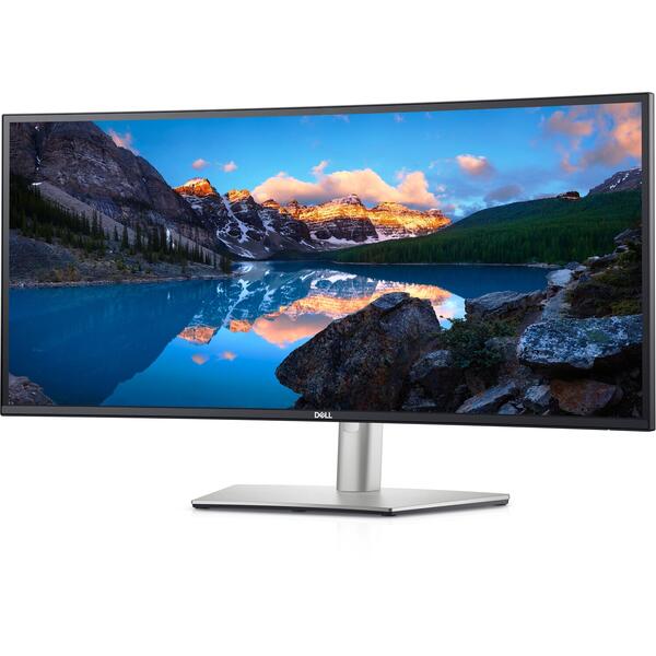 Monitor LED Dell U3421WE, 34 inch WQHD IPS, 5ms, Curbat, USB-C, Boxe, Negru