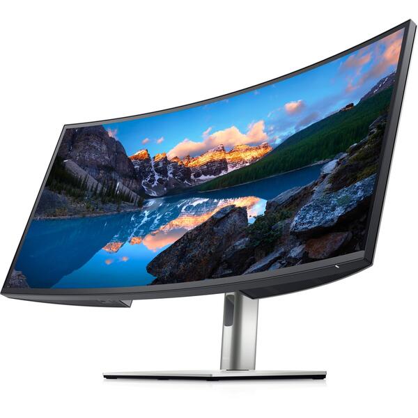 Monitor LED Dell U3421WE, 34 inch WQHD IPS, 5ms, Curbat, USB-C, Boxe, Negru