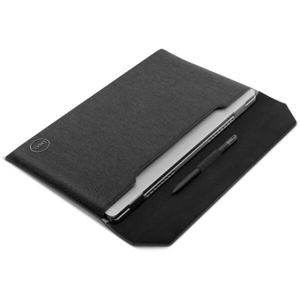 Husa notebook Dell Premier Sleeve PE1721V 17 inch, Piele, Gray