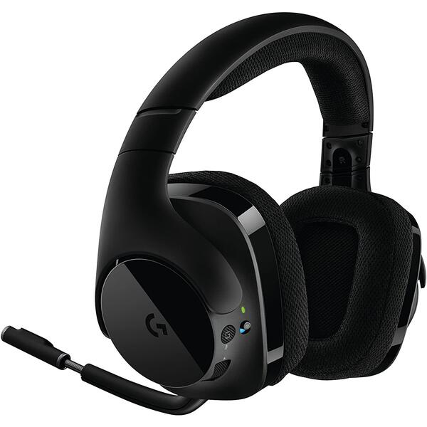 Casti gaming Logitech G533 Wireless, Black