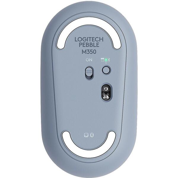 Logitech Pebble M350, Wireless, Bluetooth, Blue Gray