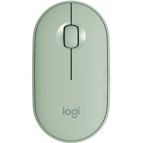 Logitech Pebble M350, Wireless, Bluetooth, Eucalyptus