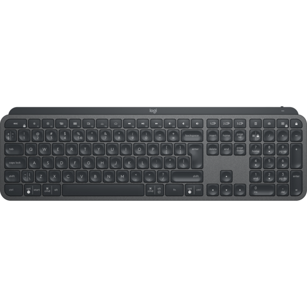 Tastatura Logitech MX Keys Advanced Wireless Illuminated Layout UK, Graphite