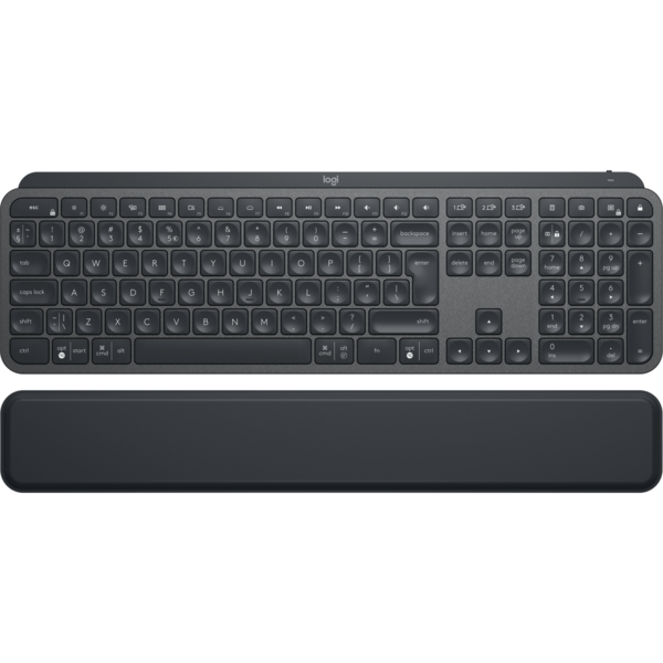 Tastatura Logitech MX Keys Advanced Wireless Illuminated Layout UK, Graphite