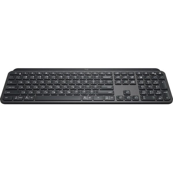 Tastatura Logitech MX Keys Advanced Wireless Illuminated Layout UK, Graphite