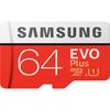 Samsung MicroSDXC, EVO Plus, 64GB, Clasa 10, UHS-1 + Adaptor SD