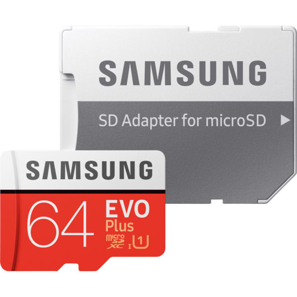 MicroSDXC, EVO Plus, 64GB, Clasa 10, UHS-1 + Adaptor SD