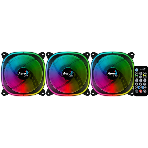 Ventilator PC Aerocool Astro 12 Pro aRGB Set 3 ventilatoare