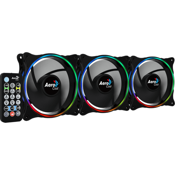 Ventilator PC Aerocool Eclipse 12 Pro aRGB Set 3 ventilatoare