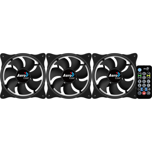 Ventilator PC Aerocool Eclipse 12 Pro aRGB Set 3 ventilatoare