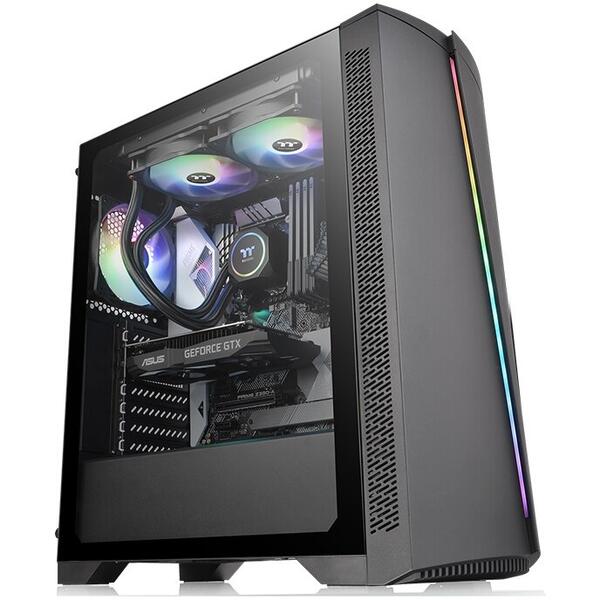 Carcasa Thermaltake H350 Tempered Glass RGB ATX Black