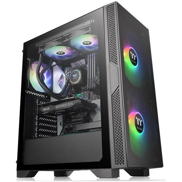 Carcasa Thermaltake Versa T25 Tempered Glass ATX Black