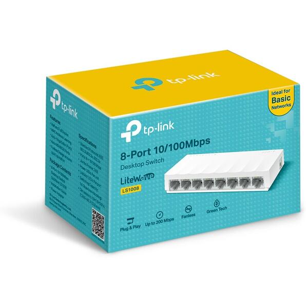 Switch TP-LINK LiteWave  LS1008 8 porturi