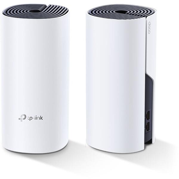 Router Wireless TP-LINK Mesh Deco P9 Dual Band Wi-Fi + Powerline AC1200+AV1000 3 pack