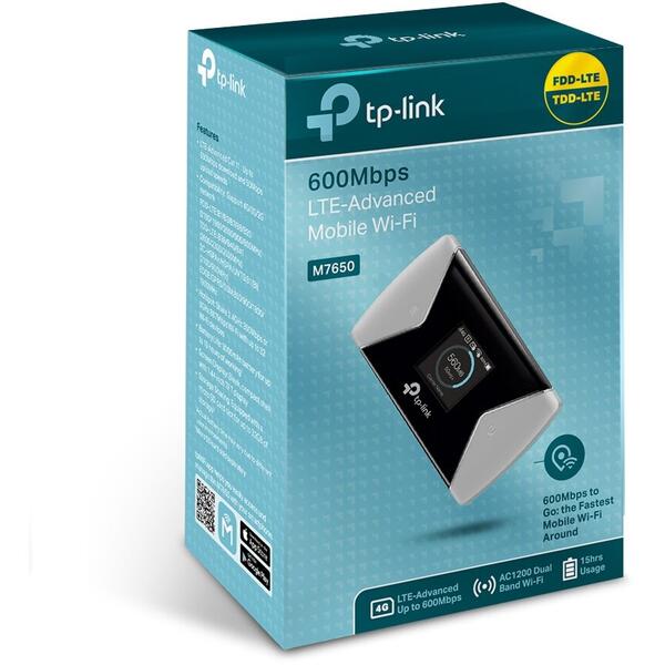 Router Wireless TP-LINK M7650 4G 600Mbps