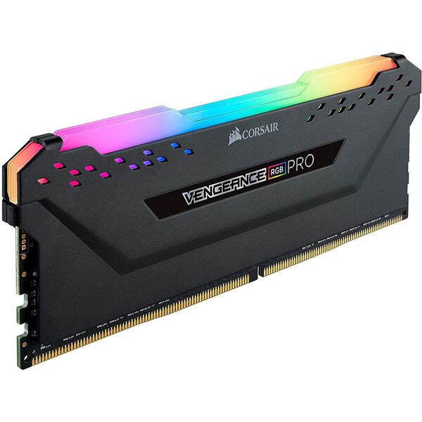 Memorie Corsair Vengeance RGB Pro 8GB, DDR4, 3600MHz, CL18, 1x8GB, 1.35V