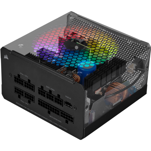 Sursa Corsair CX750F RGB, 750W, 80+ Bronze