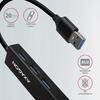 Hub USB AXAGON 3 x USB 3.2 + 1x RJ-45, Negru