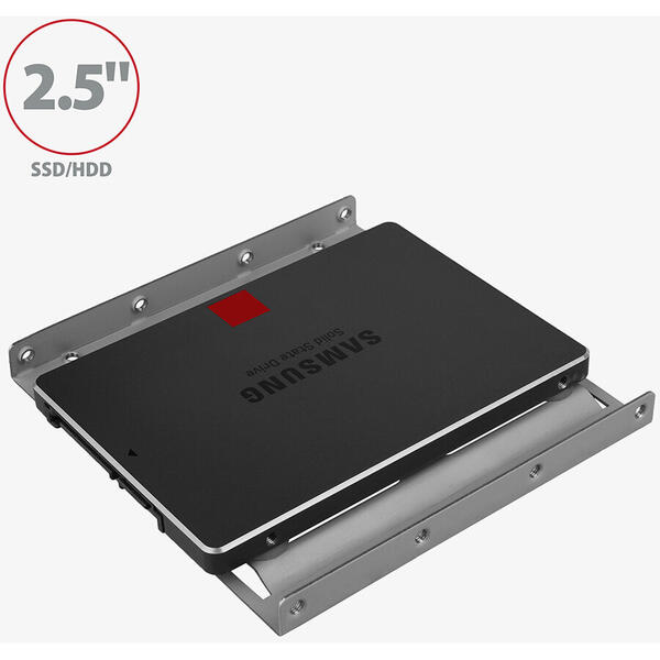 AXAGON Bracket 2.5 Inch HDD/SSD la 3.5 Inch Argintiu, RHD-125S