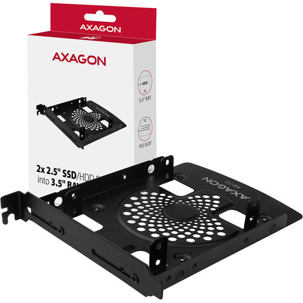 AXAGON Bracket 2x 2.5 Inch HDD/SSD la 3.5 Inch, RHD-P25