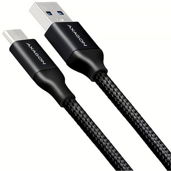 AXAGON Cablu de date si incarcare USB 3.2 Type-C, 2 metri, Negru