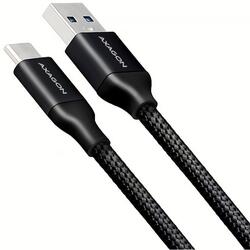 Cablu de date si incarcare USB 3.2 Type-C, 50 cm, Negru